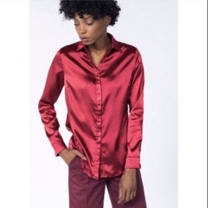 WILDFANG Satin blouse - work hard, play hard.